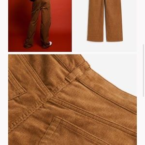 H&M light brown corduroy pants NWOT